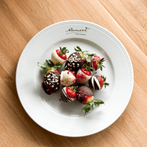 Strawberries in chocolate